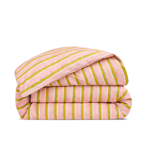 Housse de couette Percale lavée - Rayure Jaipur