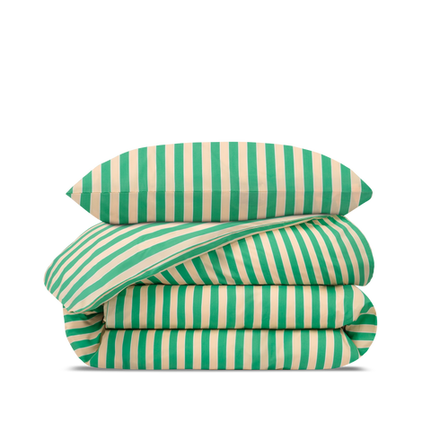 Parure Percale de coton Enfant - Rayure Vitaminée