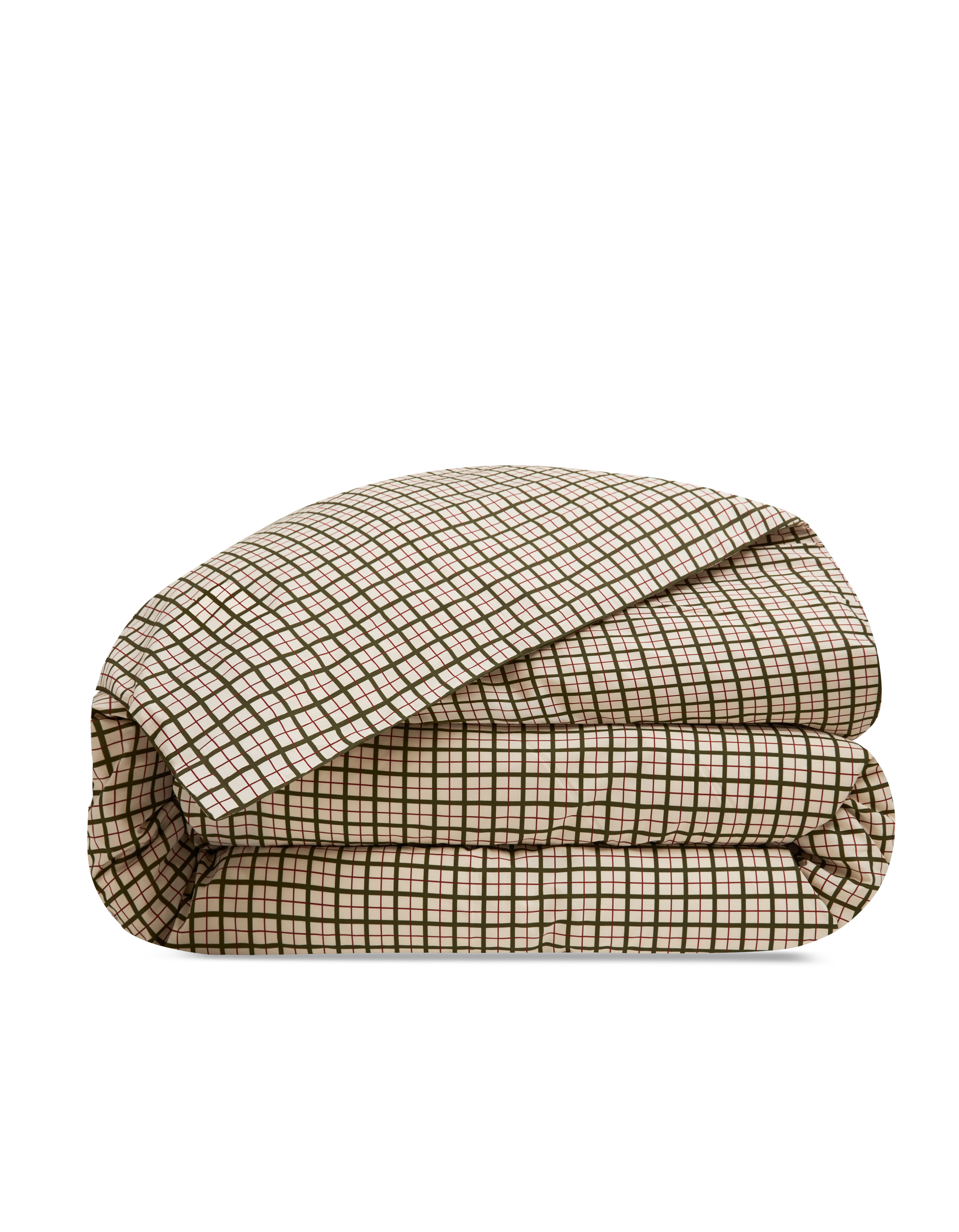 Dekbedovertrek Perkal katoen 300 TC - Canvas Ruit