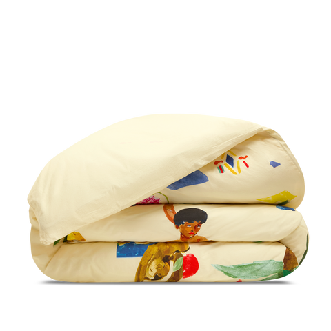 Housse de couette Percale Lavée 80 fils/cm² - G.Kero x Bonsoirs - Hammam