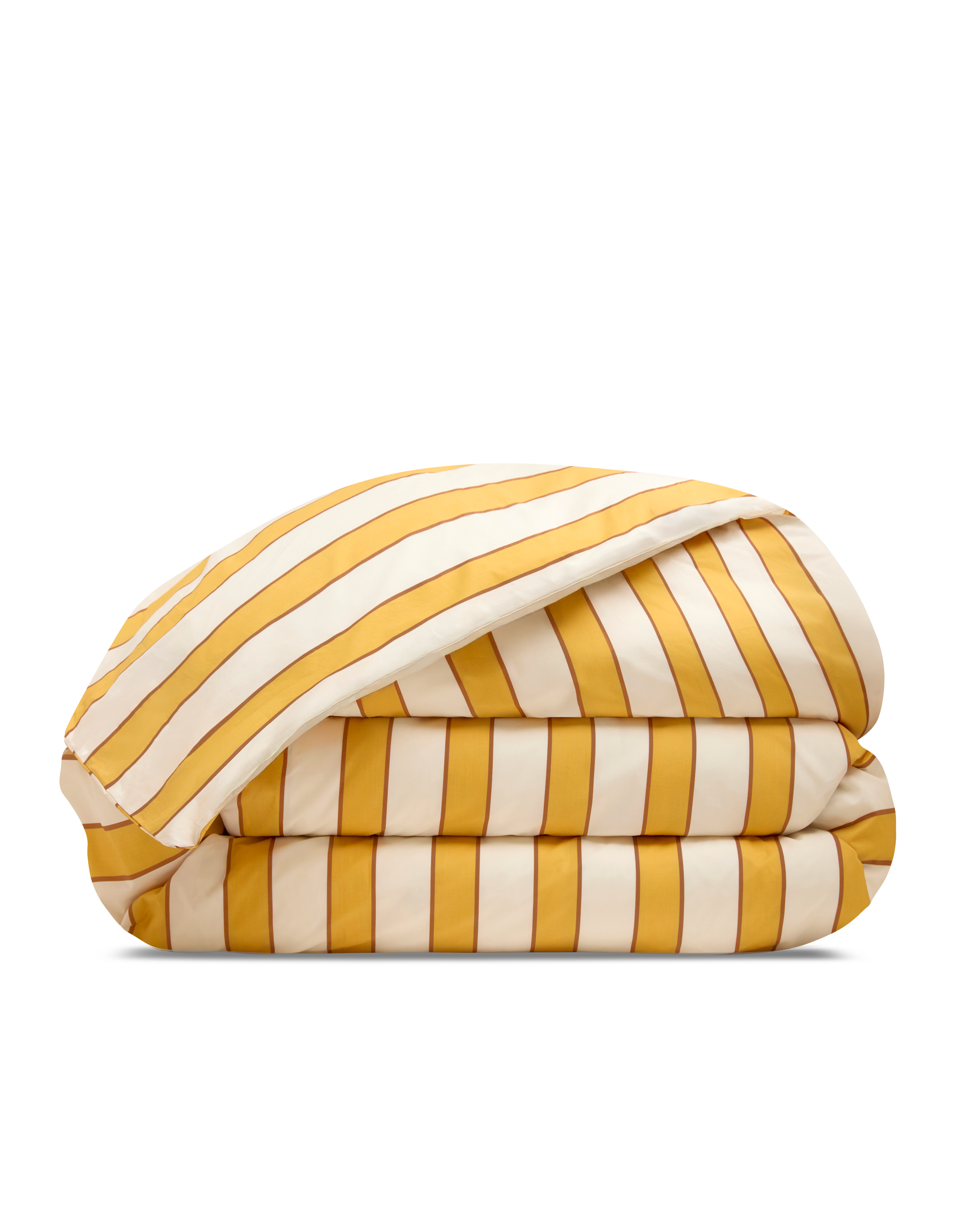 Housse de couette Percale de Coton 120 fils/cm² - Rayure Lumière