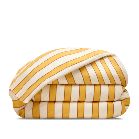 Housse de couette Percale de Coton 120 fils/cm² - Rayure Lumière