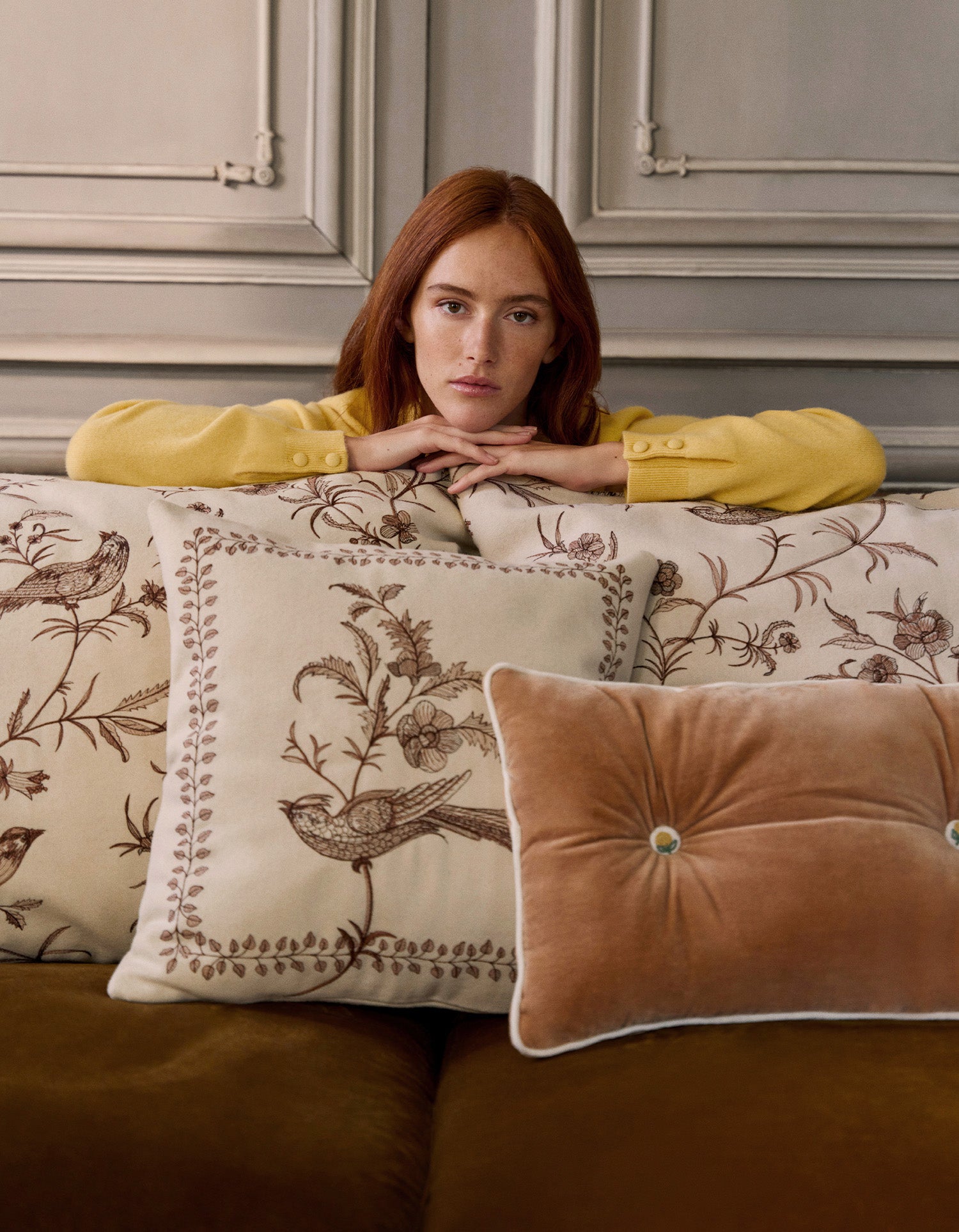 Paul & Joe für Bonsoirs Kissenbezug - Orangenhain