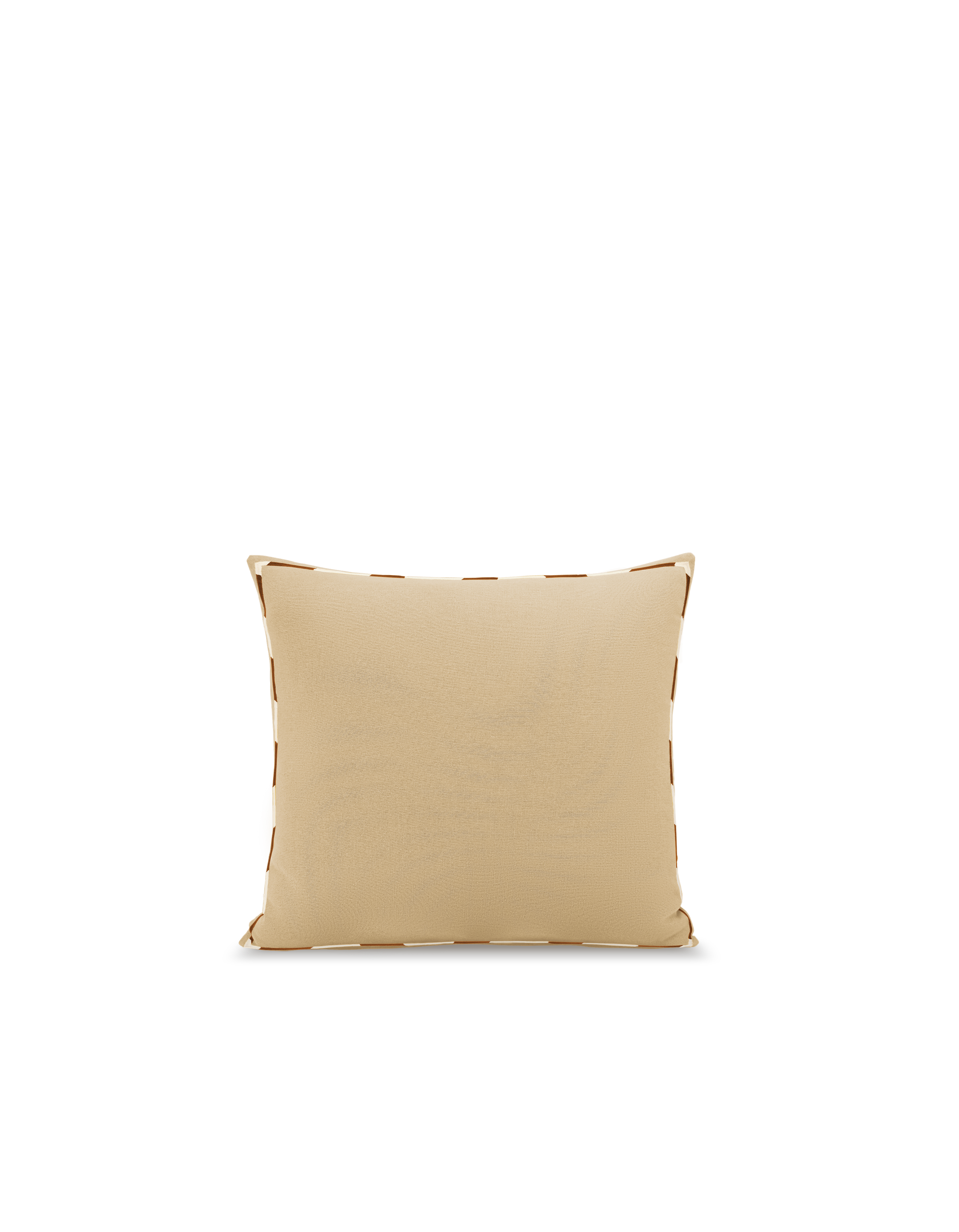 Housse de coussin carré Brodée - Naturel