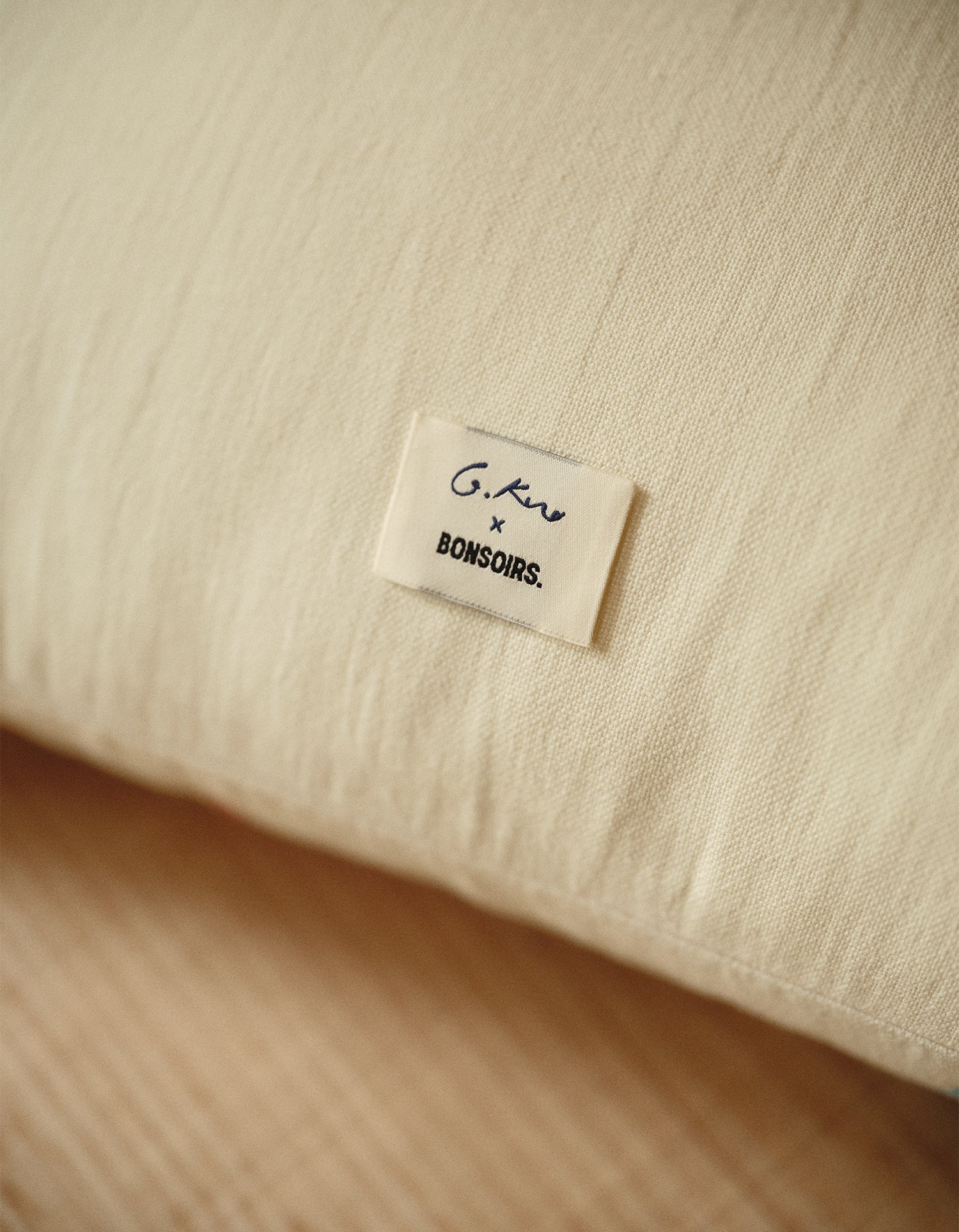 Housse de coussin G.Kero x Bonsoirs - Perruche Duo