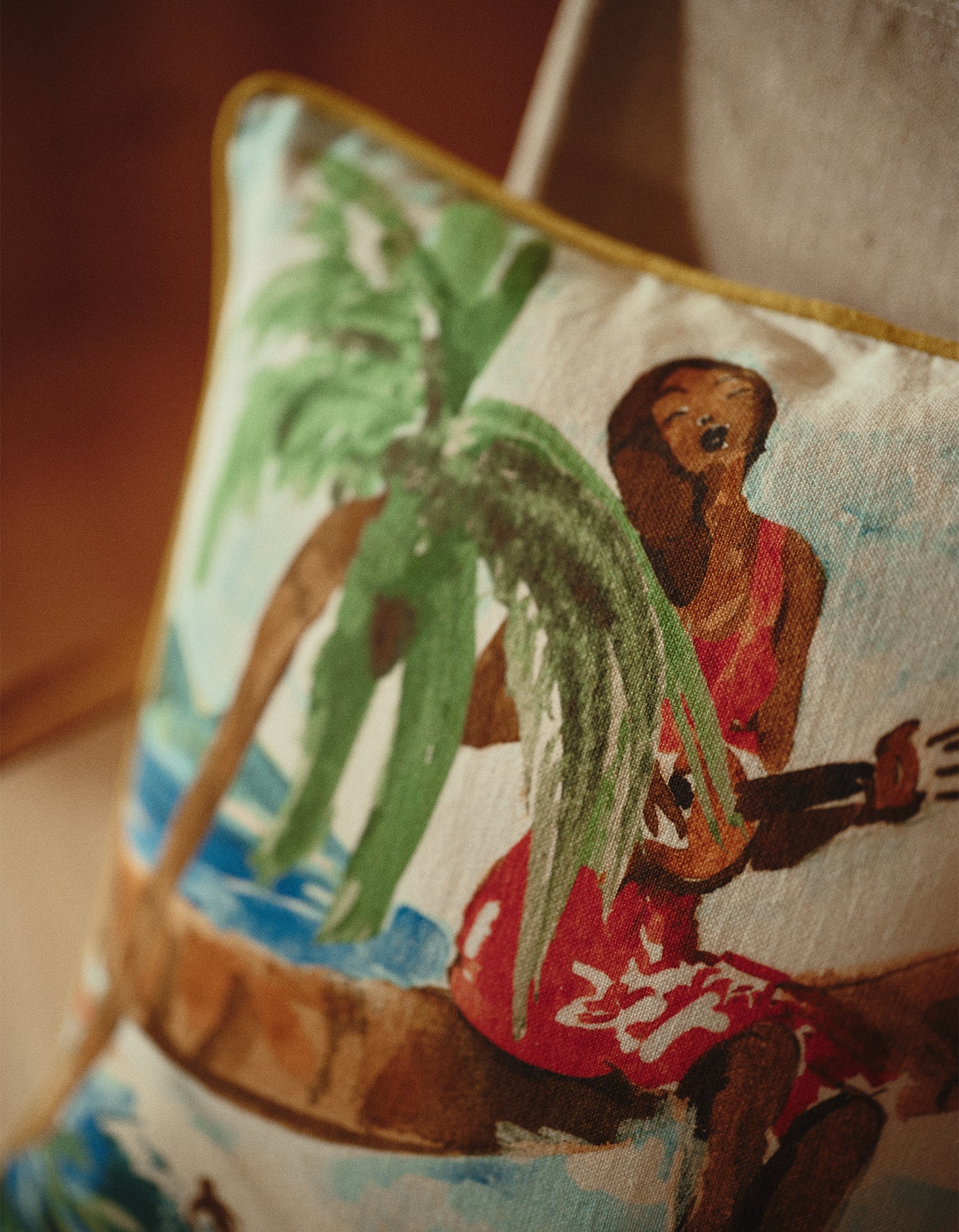 Housse de coussin G.Kero x Bonsoirs - Musicienne
