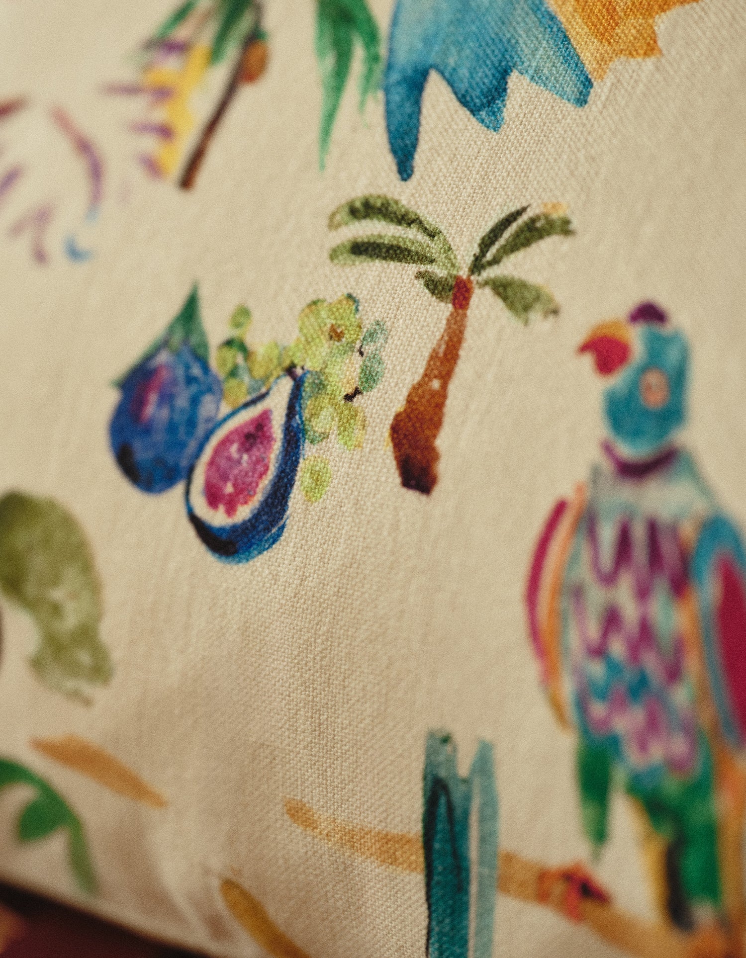 Housse de coussin G.Kero x Bonsoirs - Perruche
