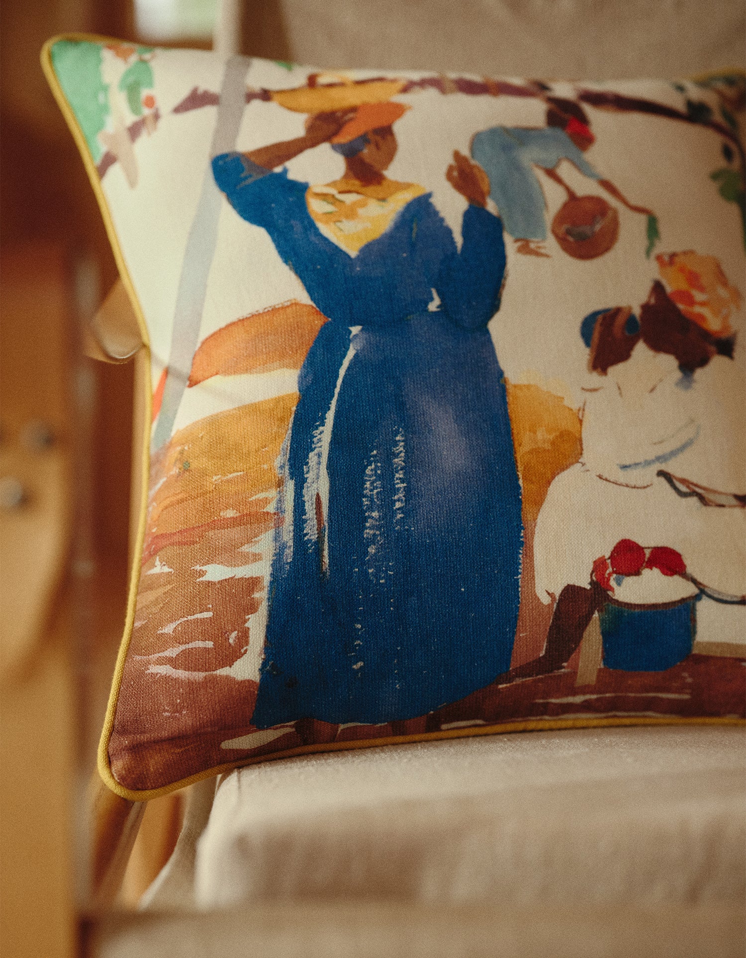 Housse de coussin G.Kero x Bonsoirs - Récolte