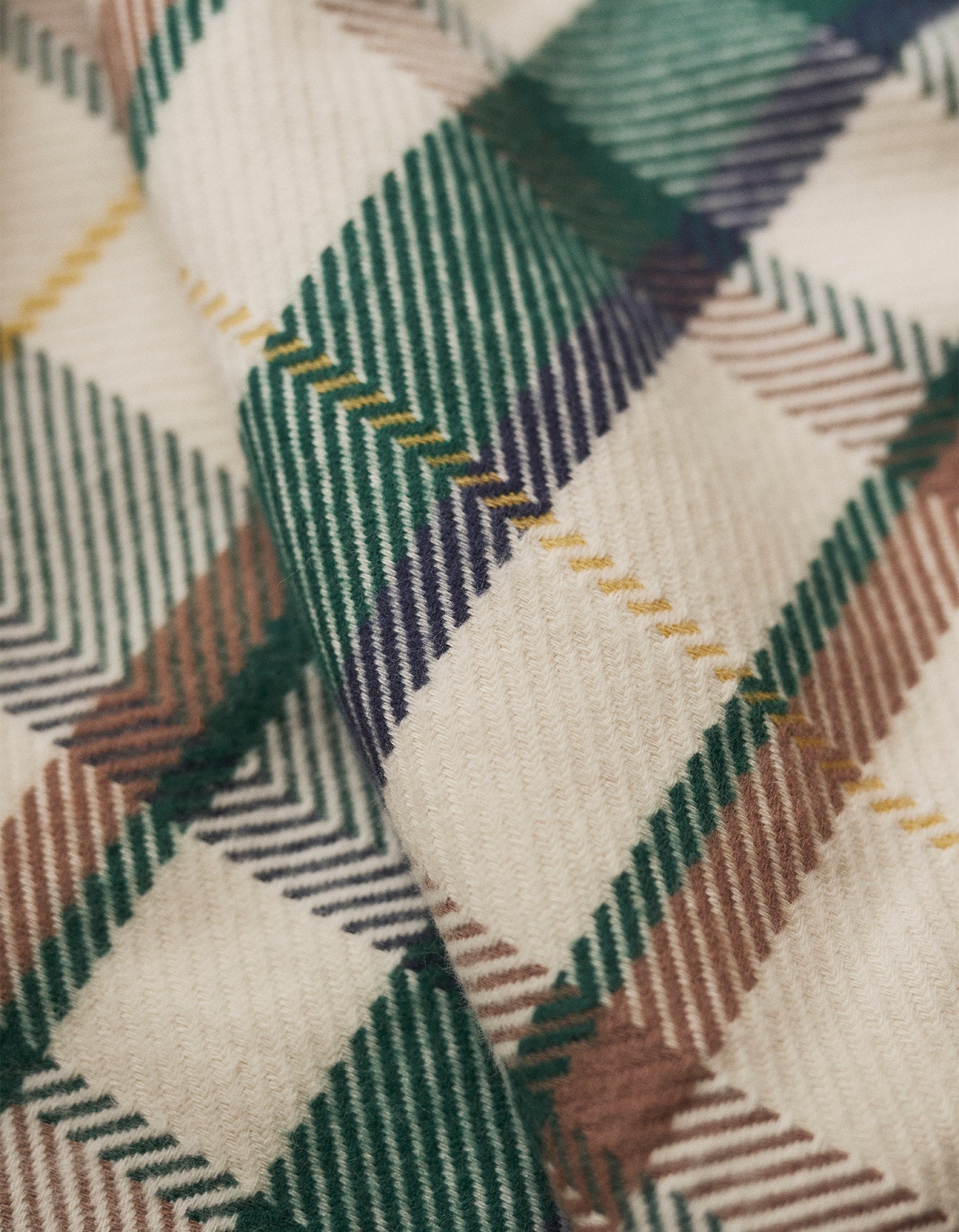 Decke Wolle & Baumwolle - Schottischer Tartan