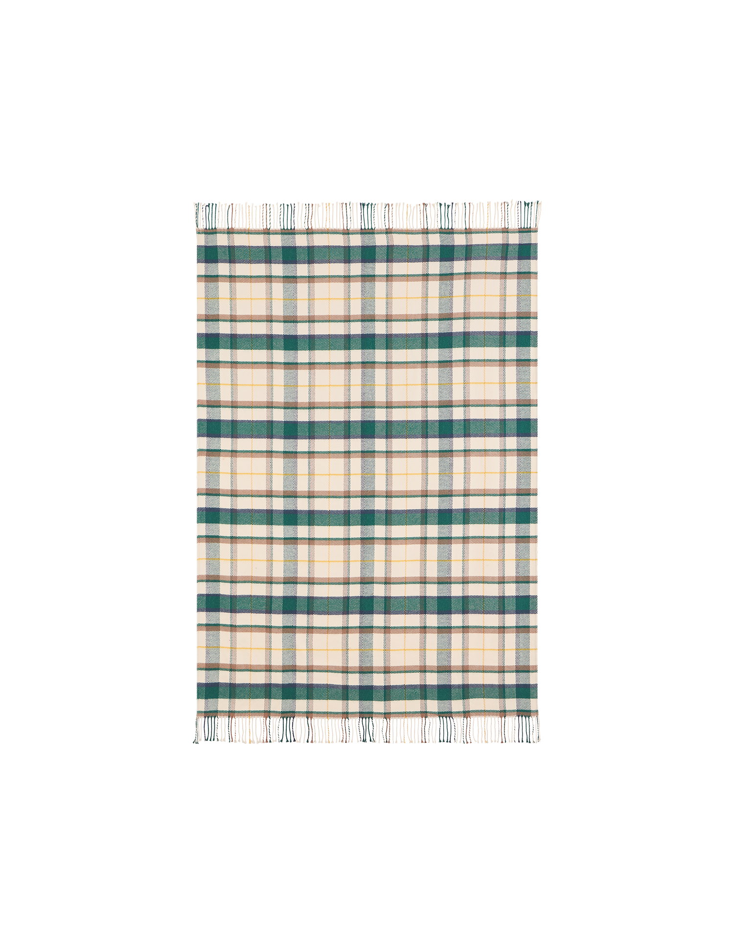Decke Wolle & Baumwolle - Schottischer Tartan
