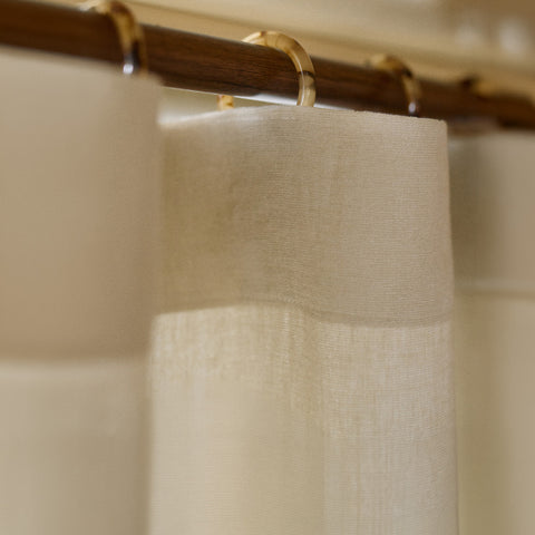 Médina Curtain - Linen with Decorative Grommets - Natural