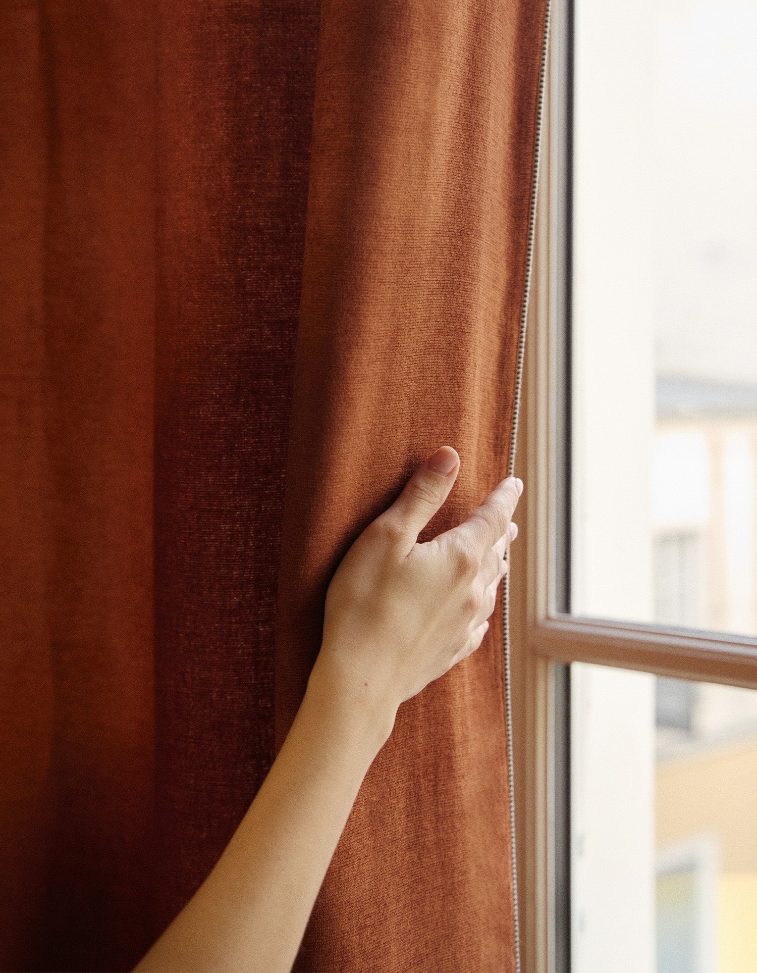 Médina Curtain - Blackout with Decorative Grommets - Cognac