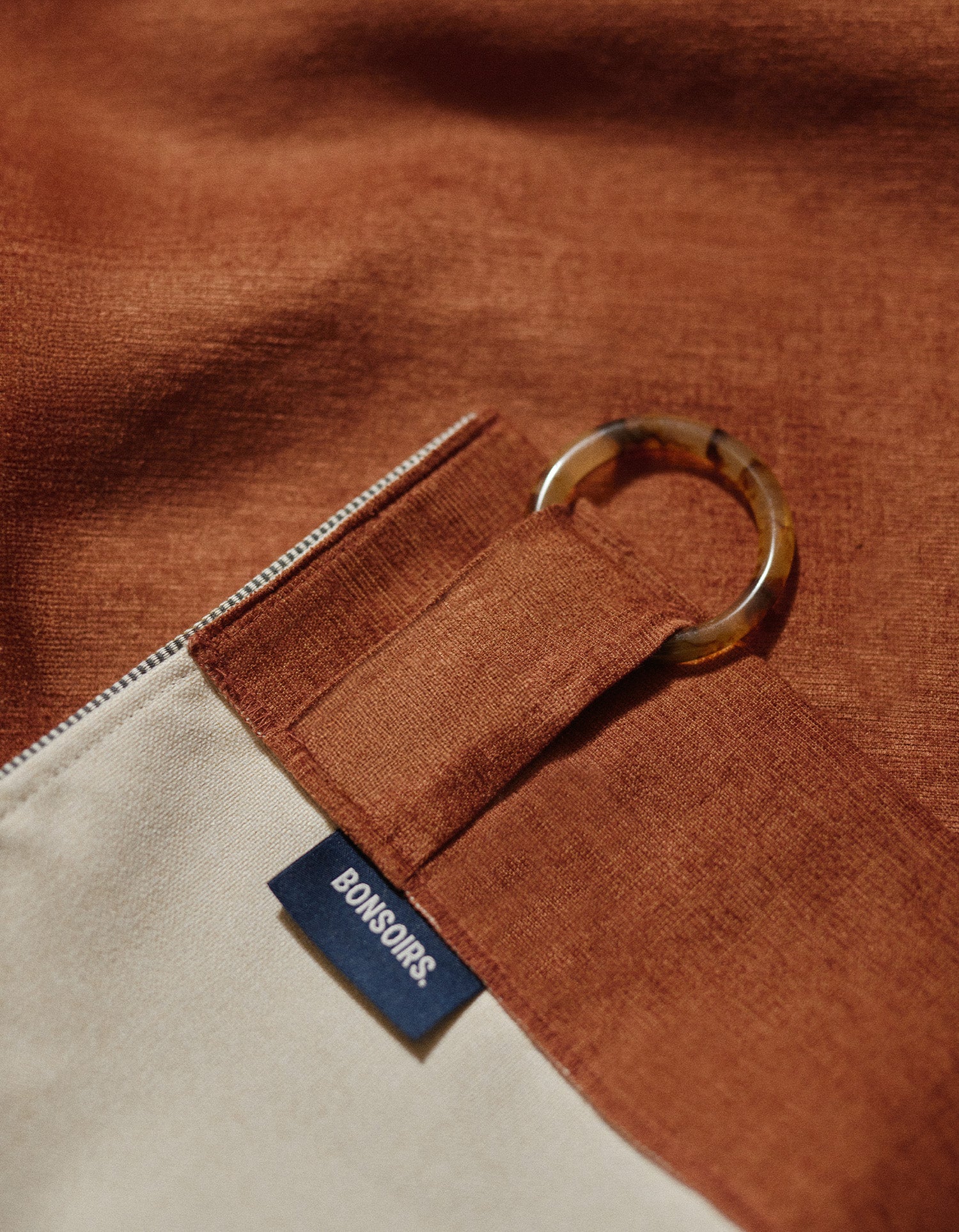 Médina Curtain - Blackout with Decorative Grommets - Cognac