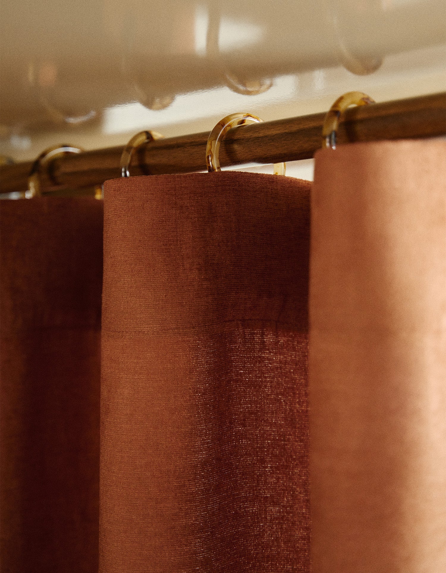 Médina Curtain - Linen with Decorative Grommets - Cognac