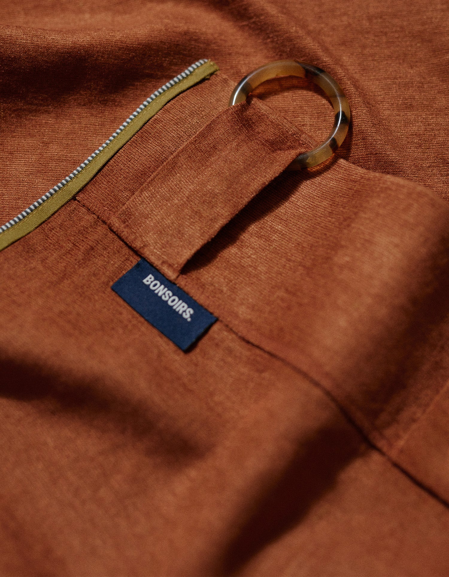 Médina Curtain - Linen with Decorative Grommets - Cognac
