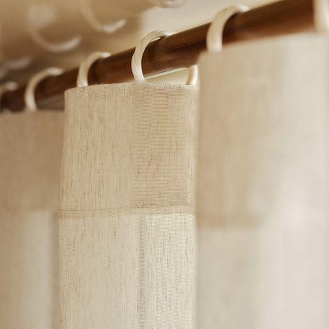 Toledo Sheer Curtain - Decorative Grommets - Natural