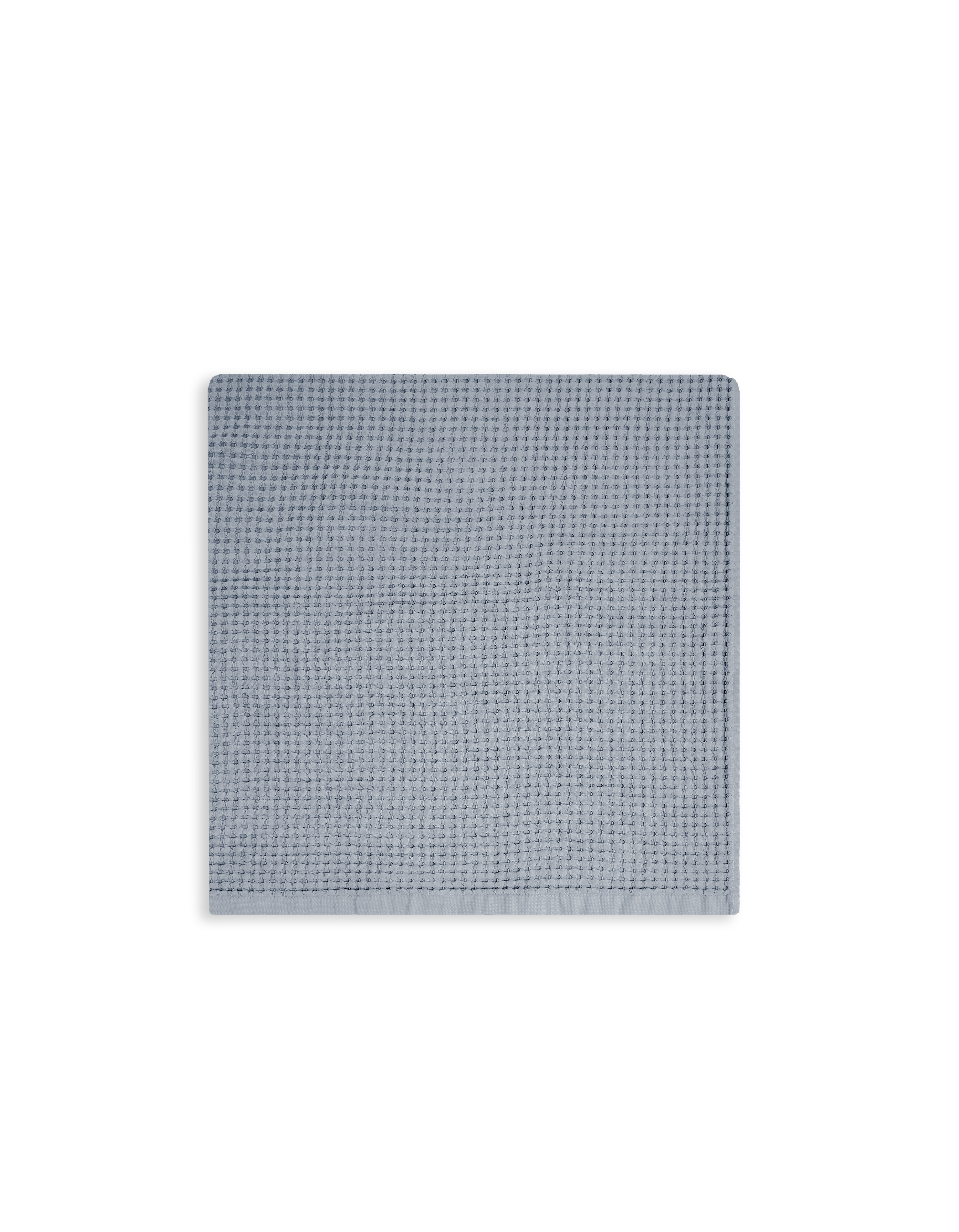 Serviette de bain Nid d'abeille - Bleu Saunier