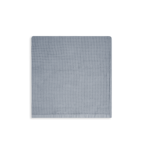 Serviette de bain Nid d'abeille - Bleu Saunier