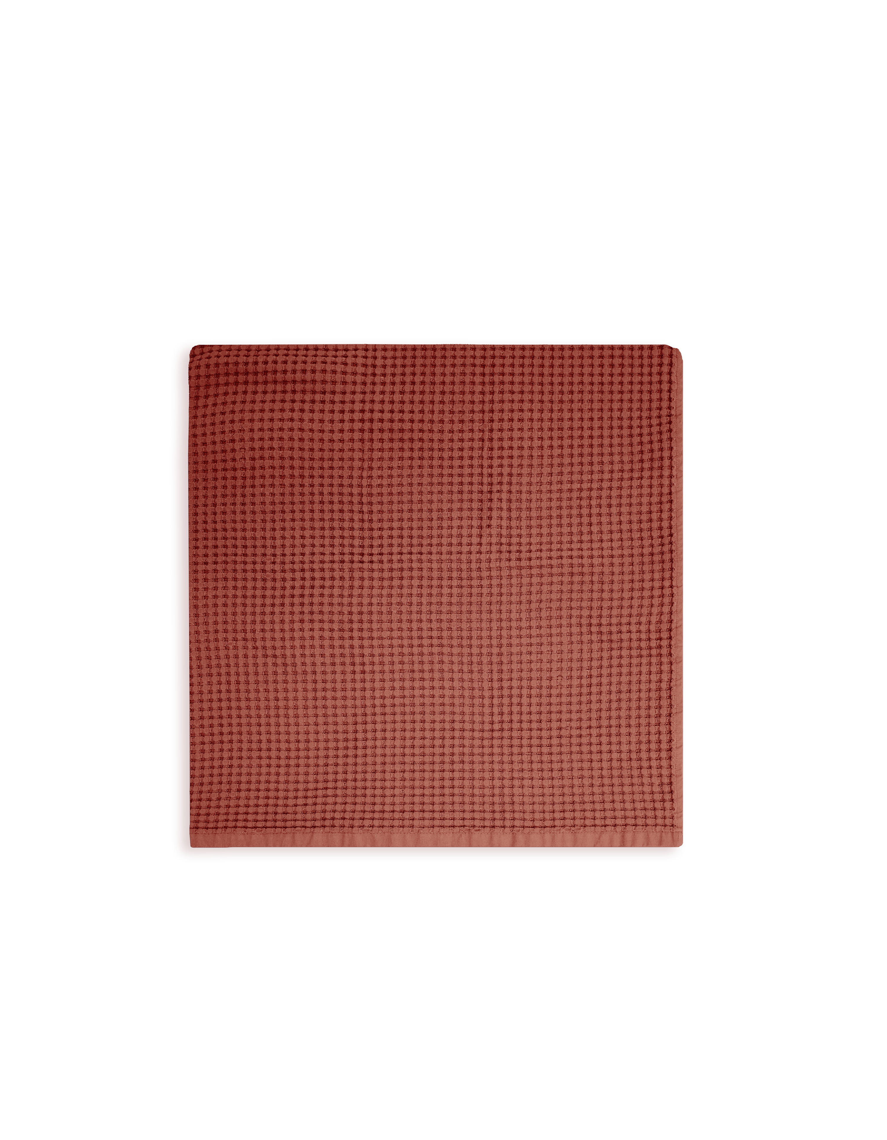 Serviette de bain Nid d'abeille - Terracotta