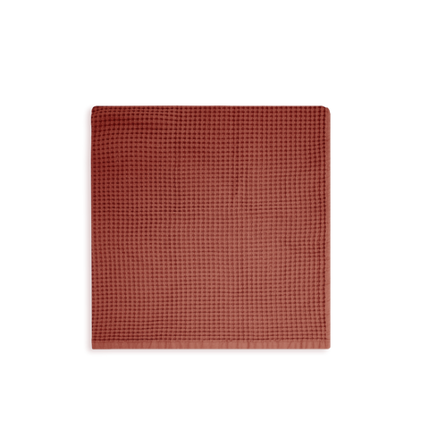 Serviette de bain Nid d'abeille - Terracotta