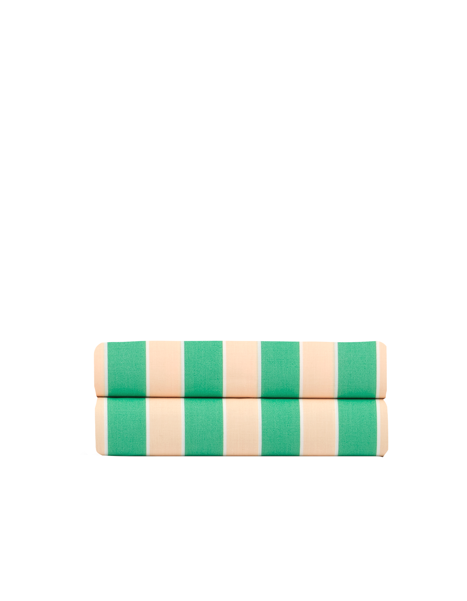 300 TC Cotton Percale Flat Sheet - Zesty Stripe