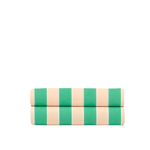 300 TC Cotton Percale Flat Sheet - Zesty Stripe