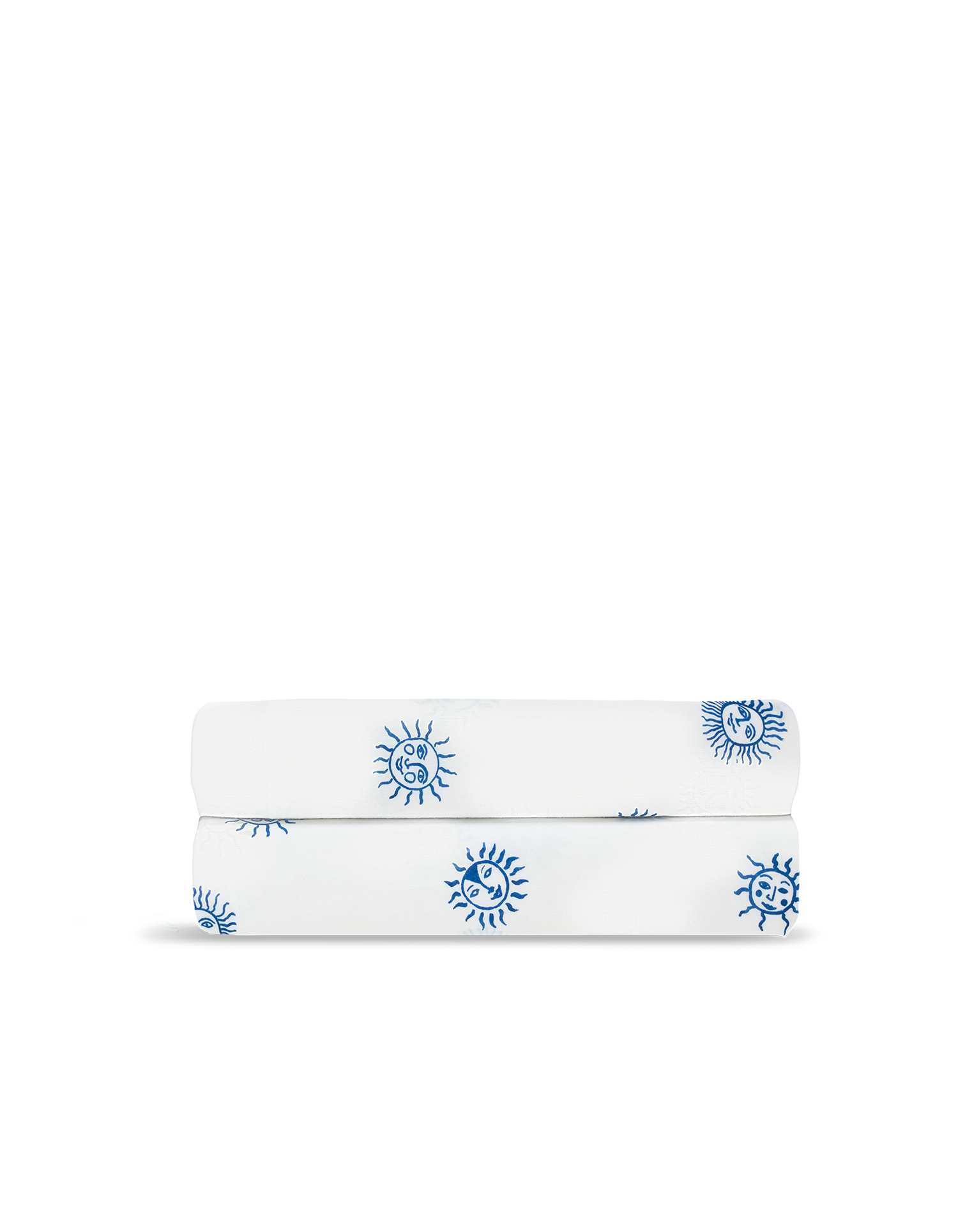 Drap plat Voile de Coton 80 fils/cm² - Soleil Bleu