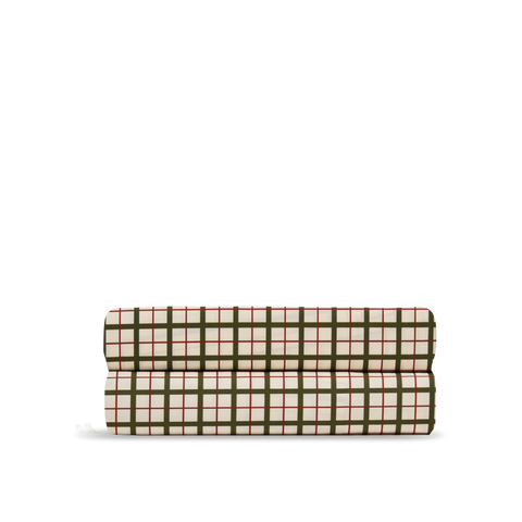 Laken Perkal katoen 300 TC - Canvas Ruit