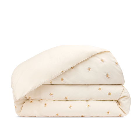 Copripiumino in Cotone percalle a 120 fili - Stella dorata