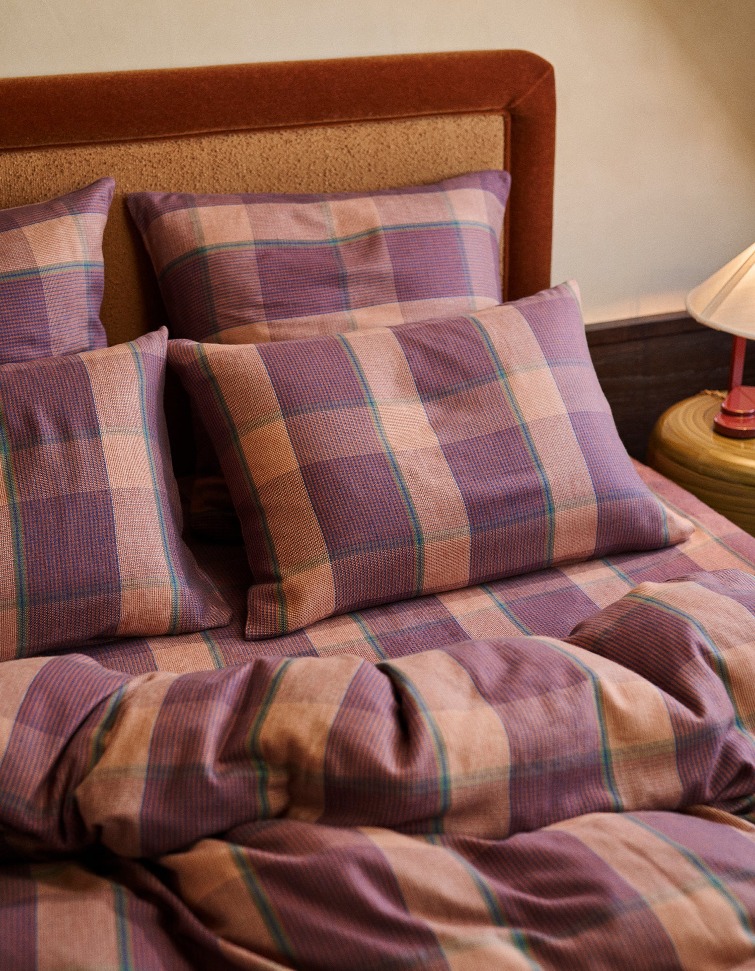 Drap housse Flanelle - Tartan d'Automne