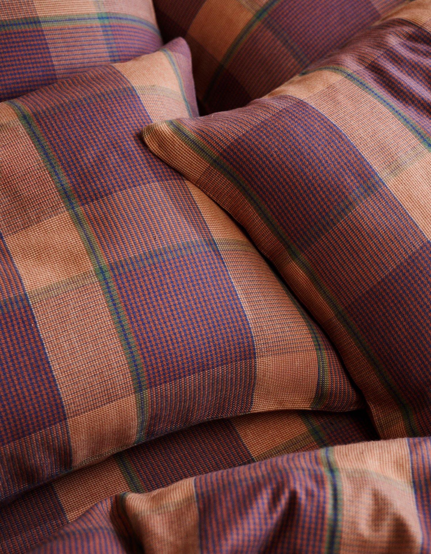 Drap housse Flanelle - Tartan d'Automne