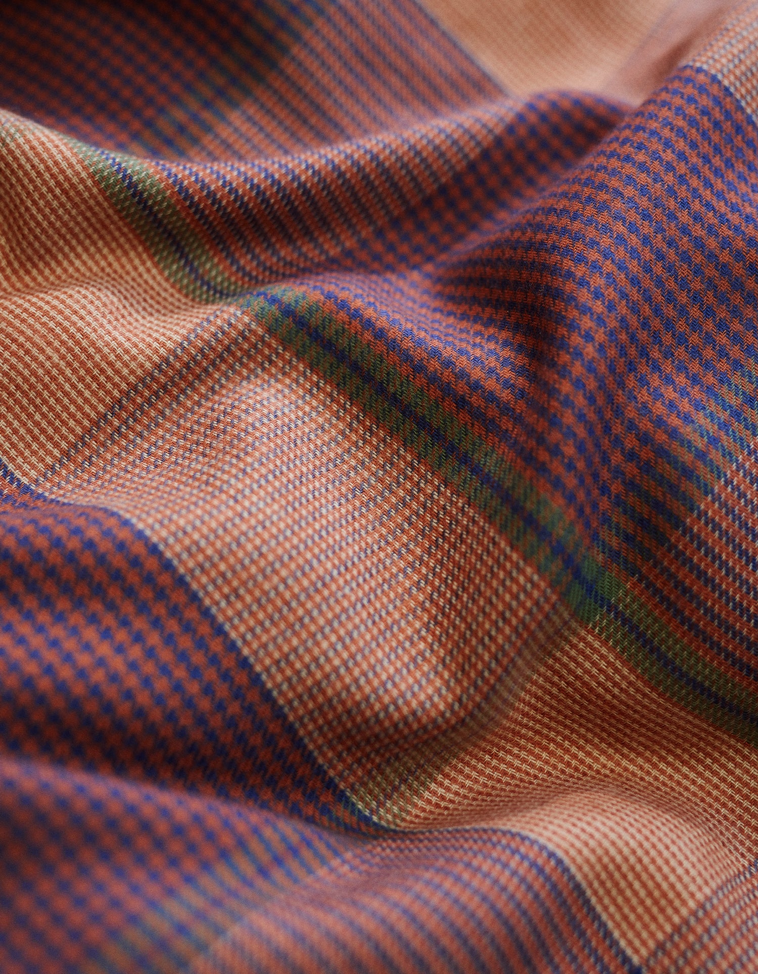 Drap housse Flanelle - Tartan d'Automne