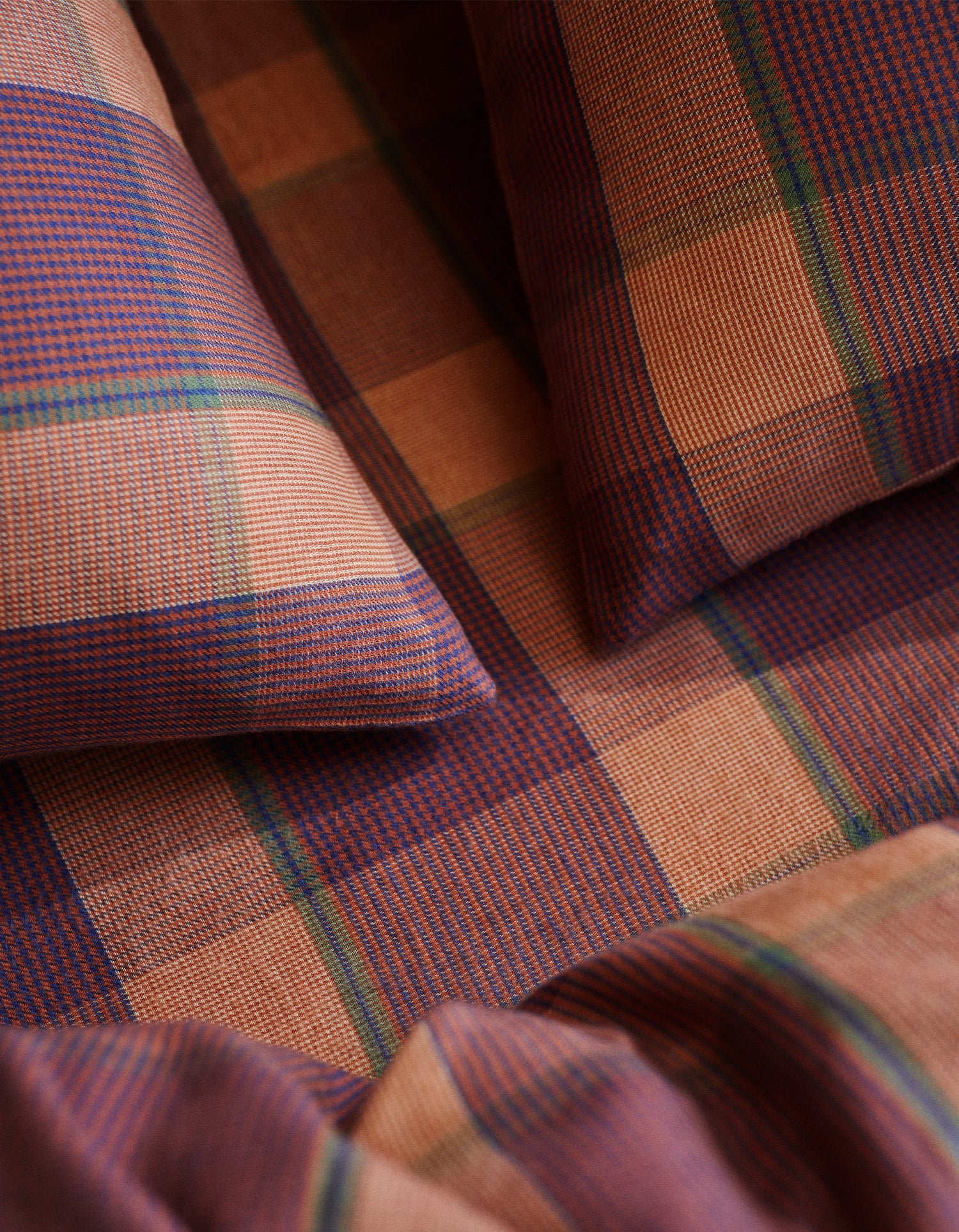 Drap housse Flanelle - Tartan d'Automne