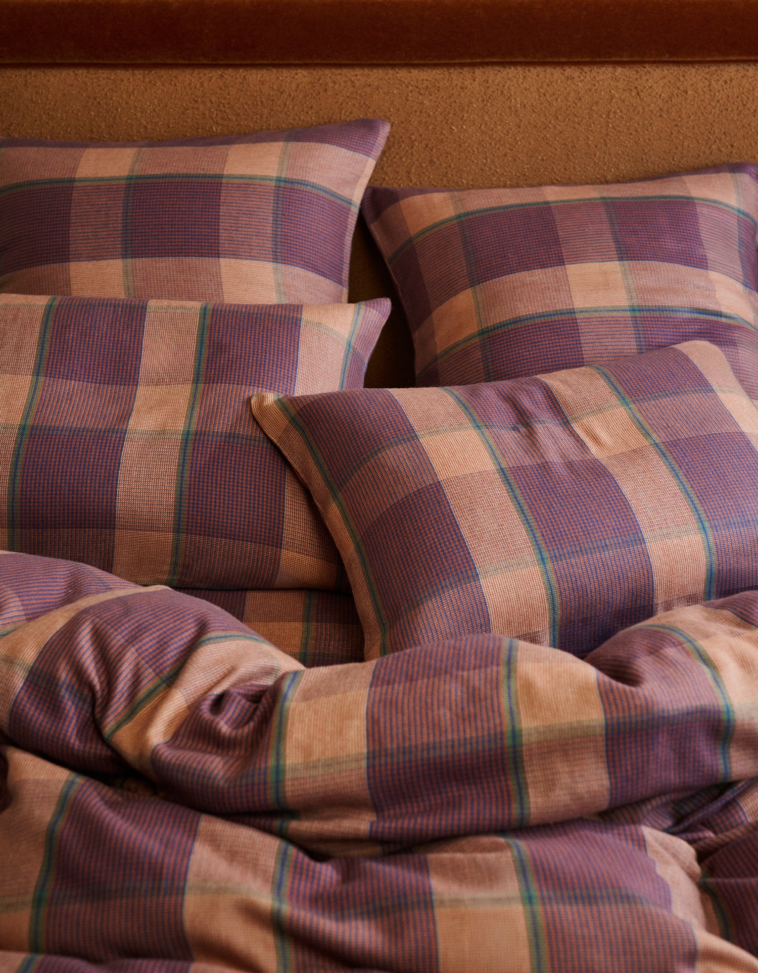 Drap housse Flanelle - Tartan d'Automne