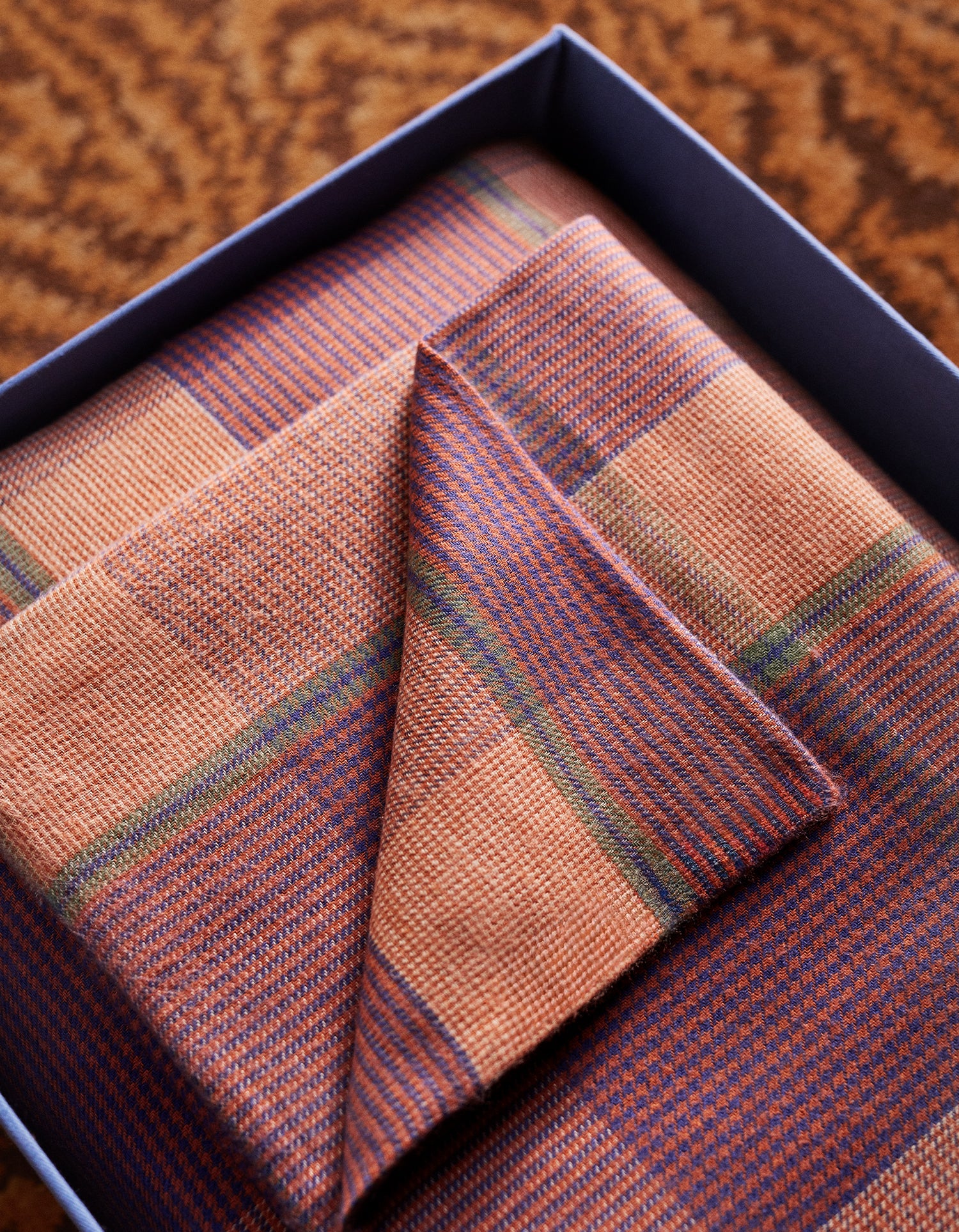 Drap housse Flanelle - Tartan d'Automne