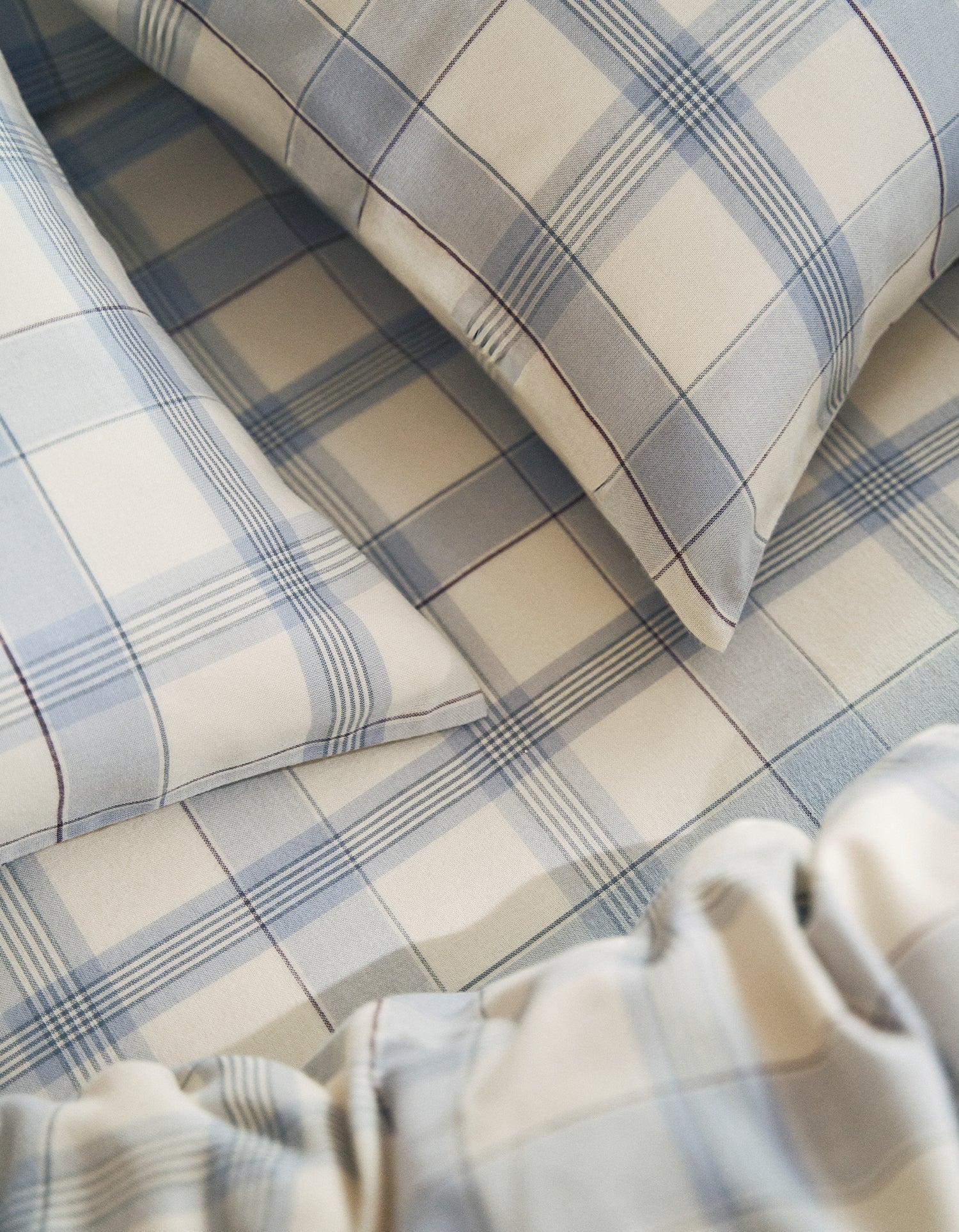 Federe in Flanella di Tencel x2 - Sanfter Tartan