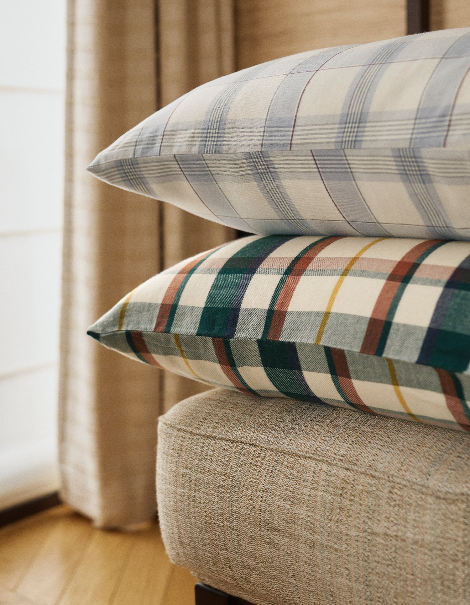 Federe in Flanella di Tencel x2 - Sanfter Tartan