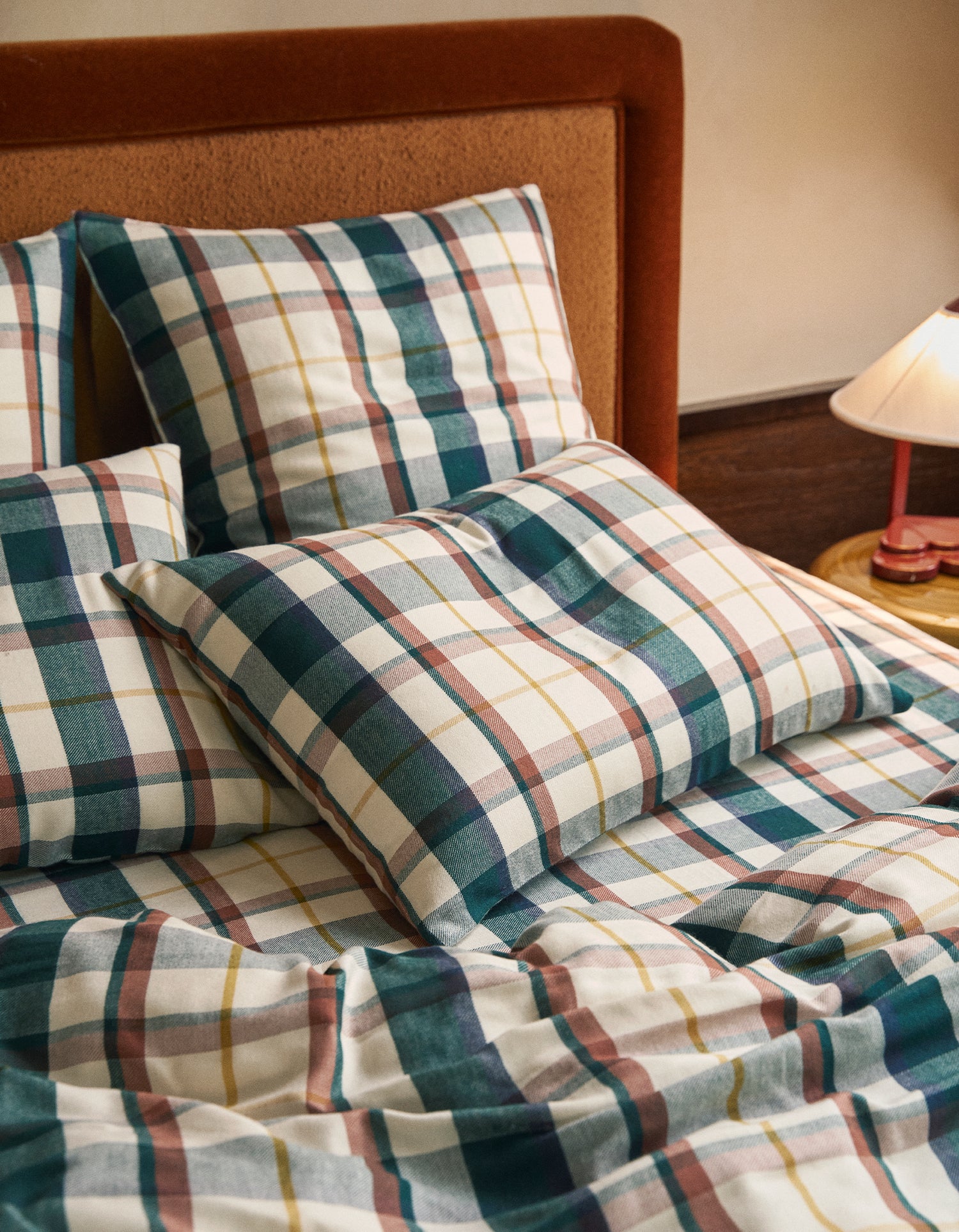 Federe in Flanella di Tencel x2 - Tartan Scozzese