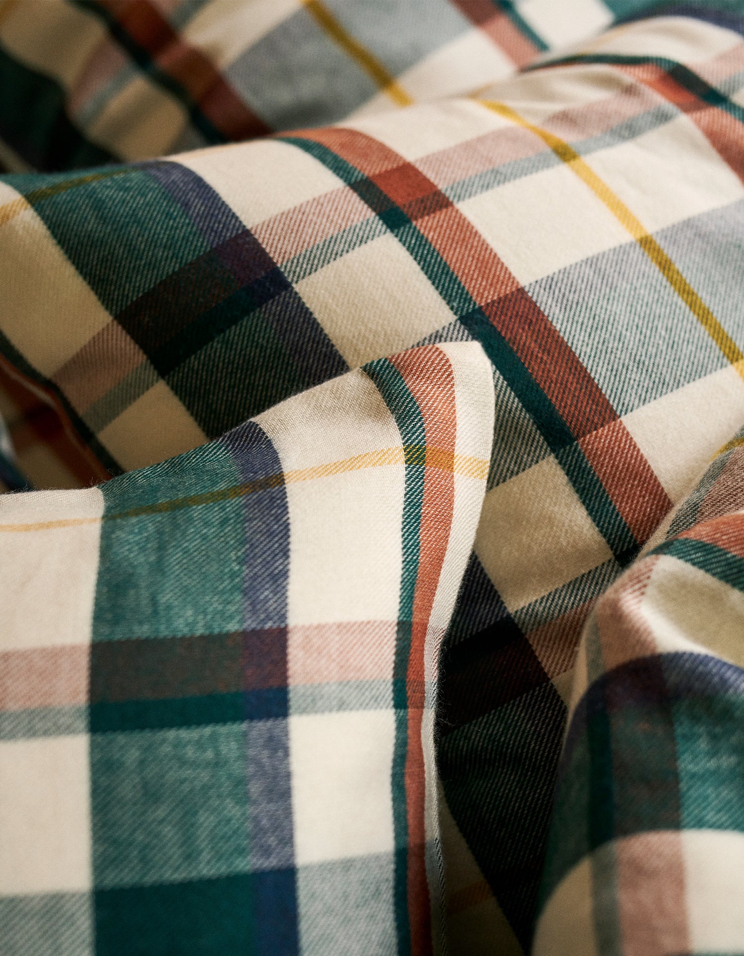 Federe in Flanella di Tencel x2 - Tartan Scozzese