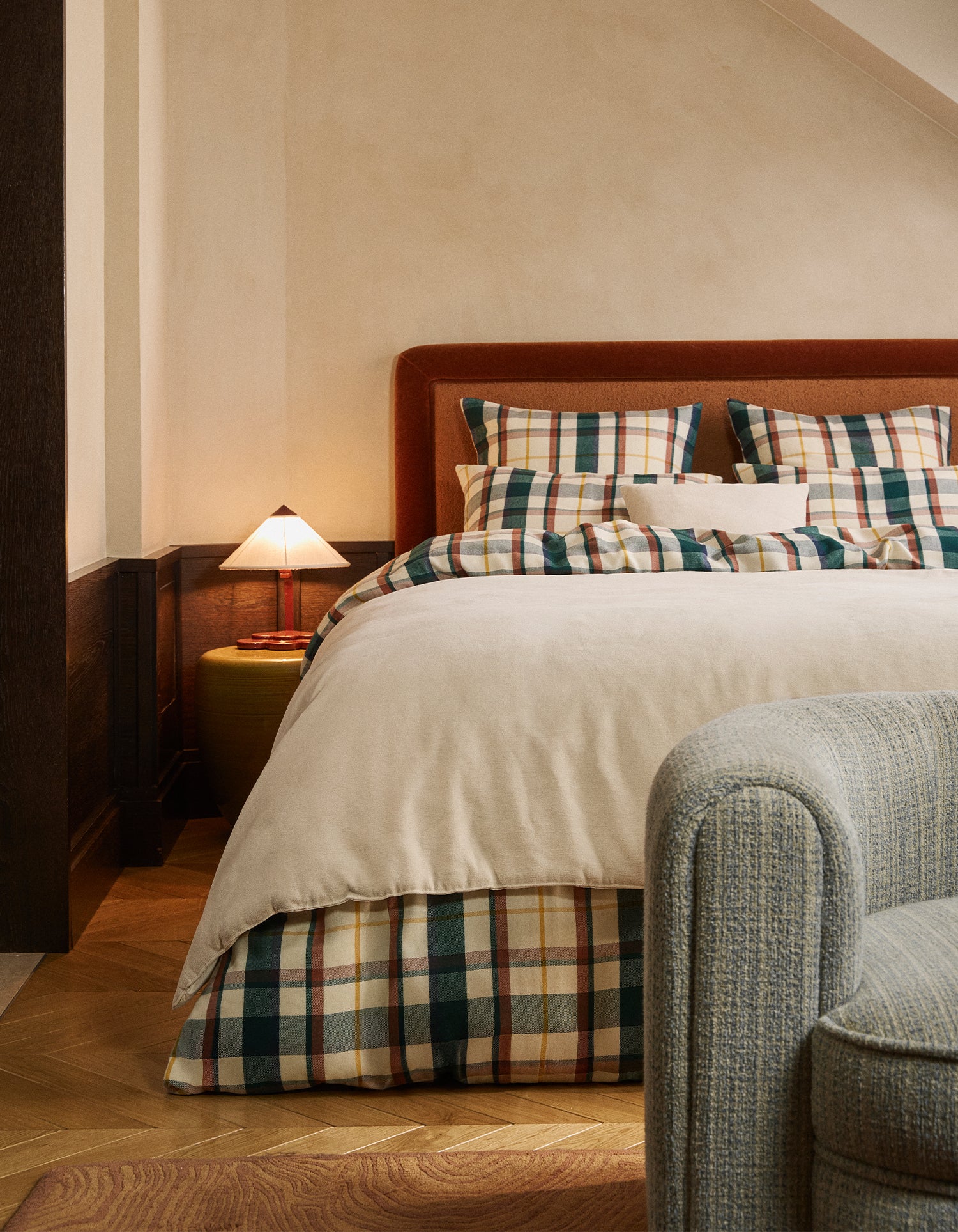 Federe in Flanella di Tencel x2 - Tartan Scozzese