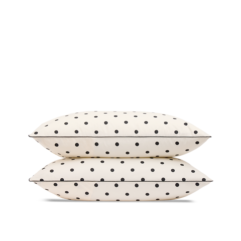 Federe per cuscino x2 cotone percalle a 120 fili - Polka