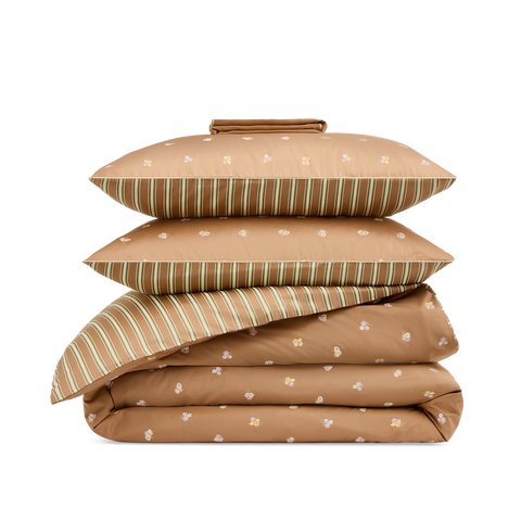 Parure Satin de coton 200 fils - Paul & Joe pour Bonsoirs - Jardin royal