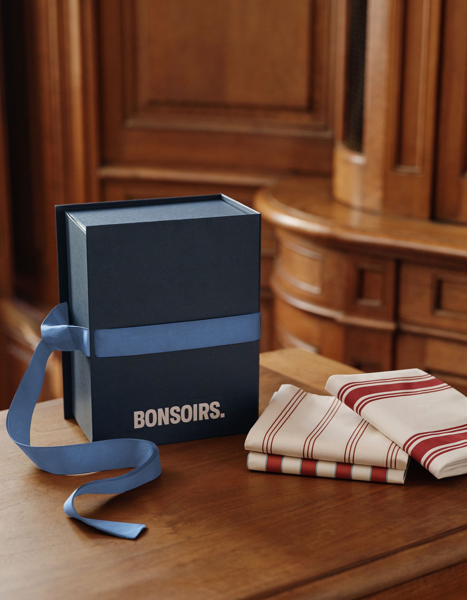 Copripiumino in Cotone percalle a 120 fili - Righe Club Rosse