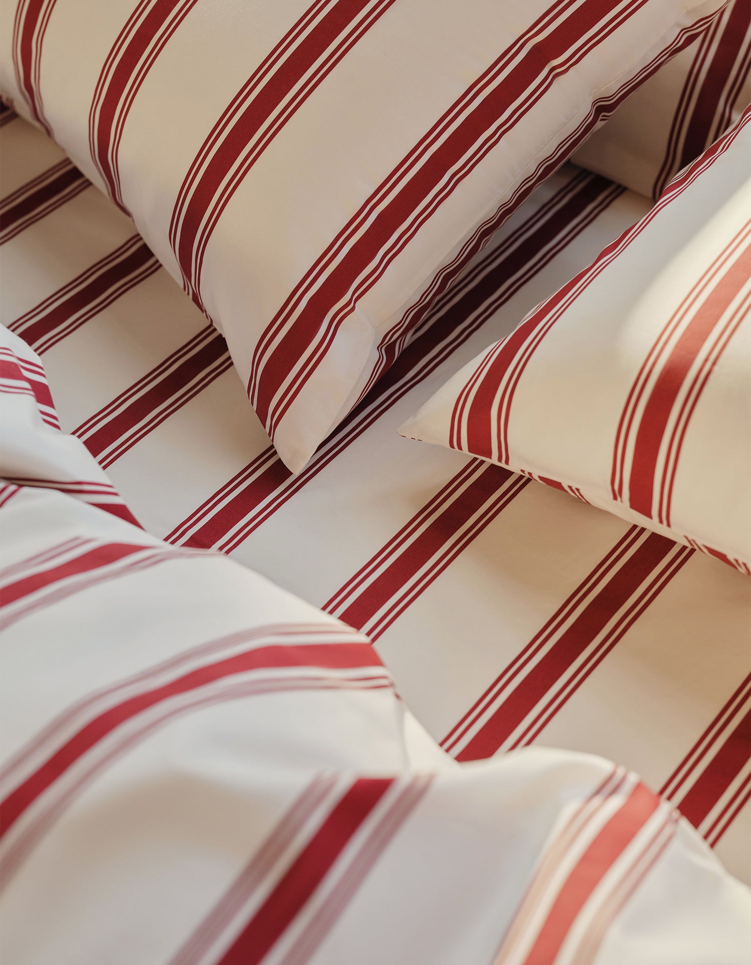 Lenzuolo piano in cotone percalle a 120 fili - Righe Velour