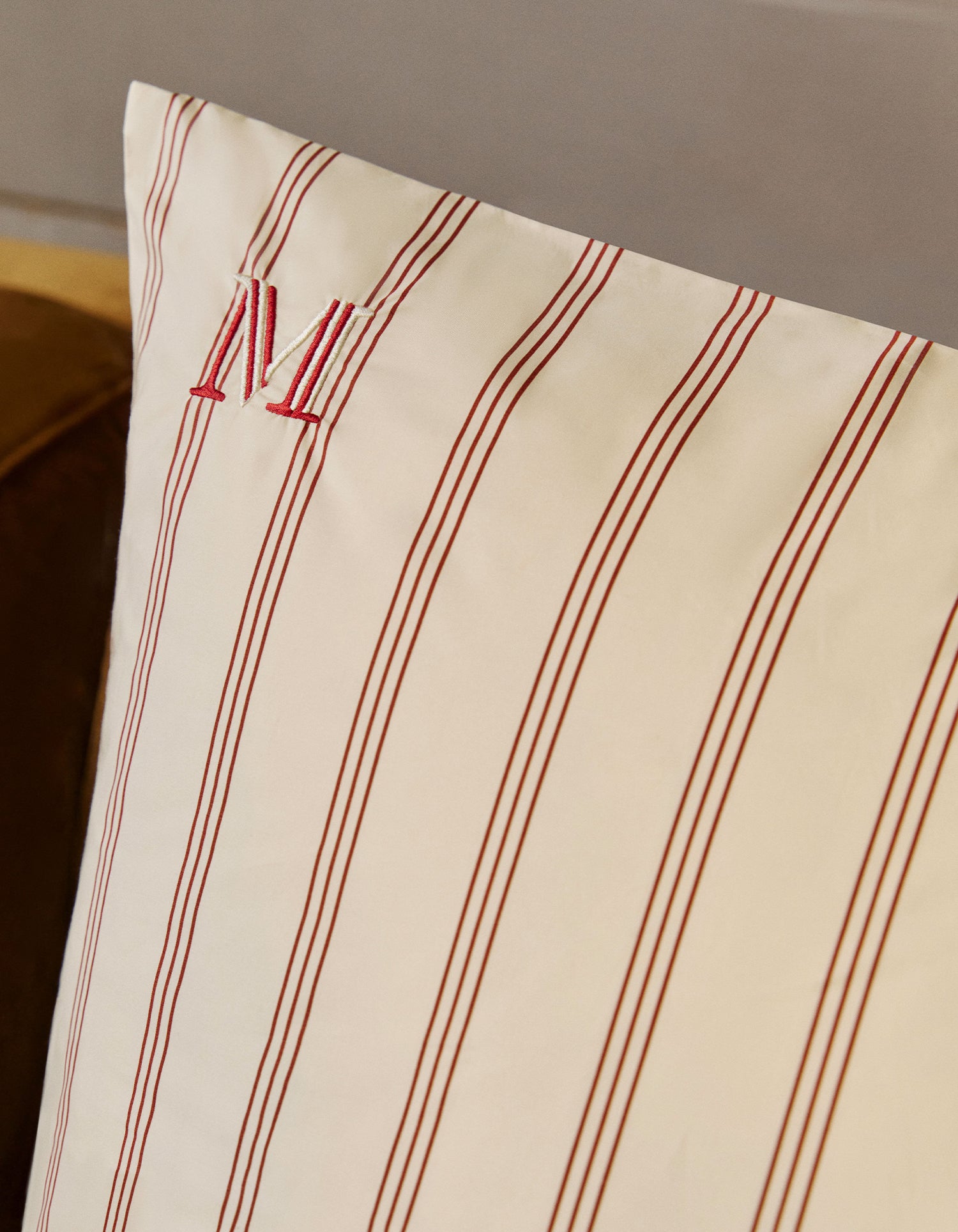  Kussenslopen Perkal katoen 120 draden x2 - Trio Karamel