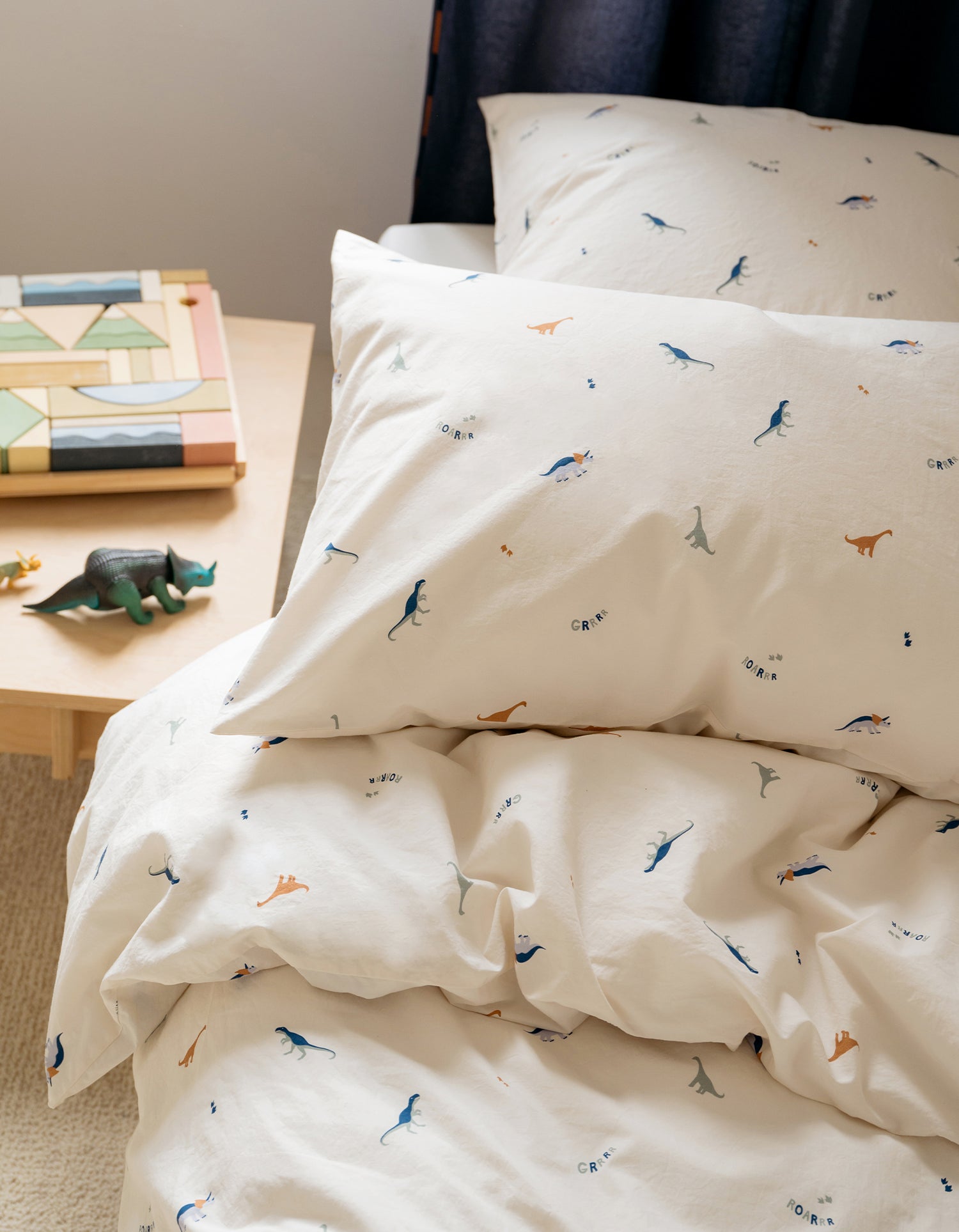 Housse de couette Percale lavée Bébé & Enfant - Dinos