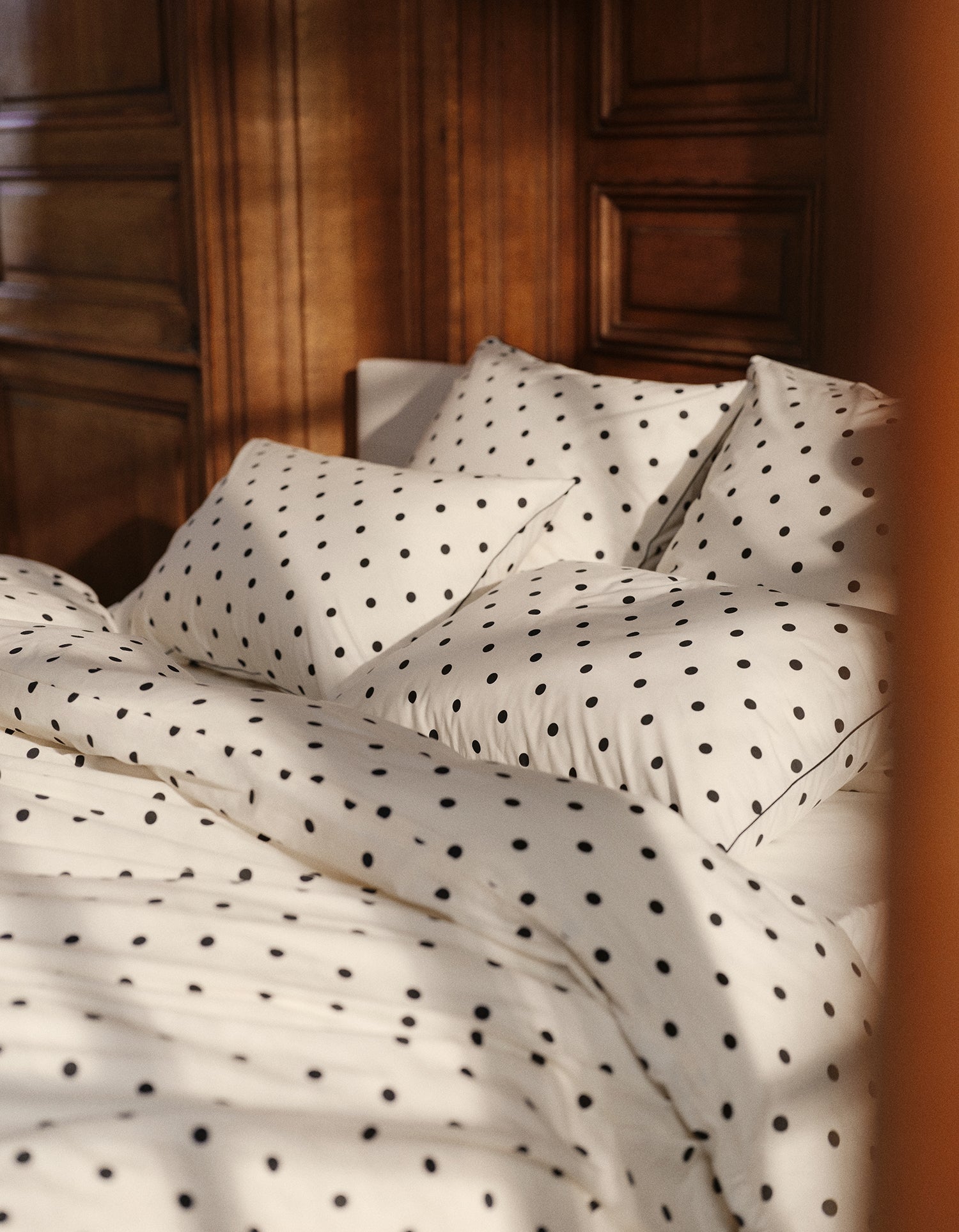 Perkal Bettlaken - Polka