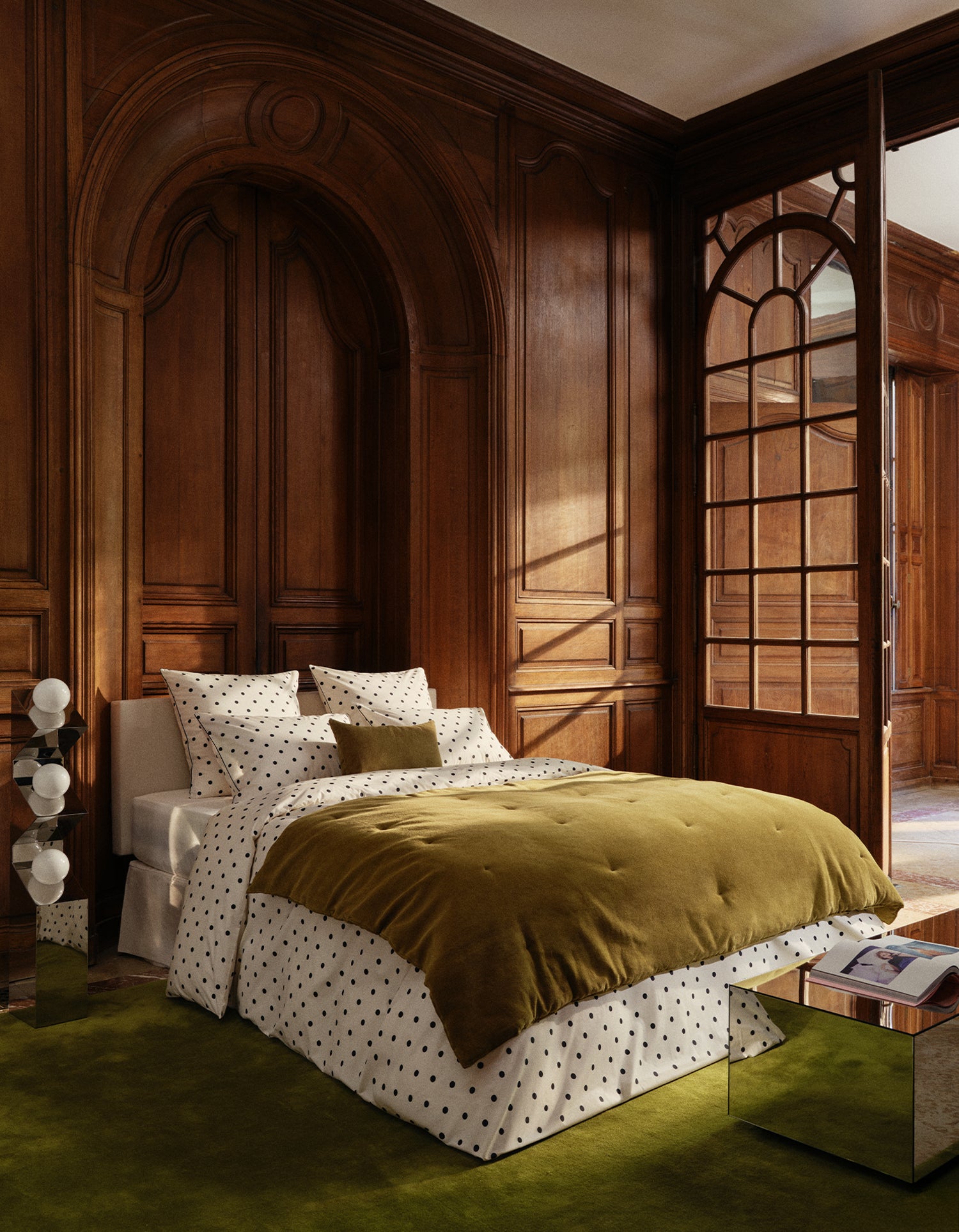 Drap plat Percale de coton 120 fils - Polka