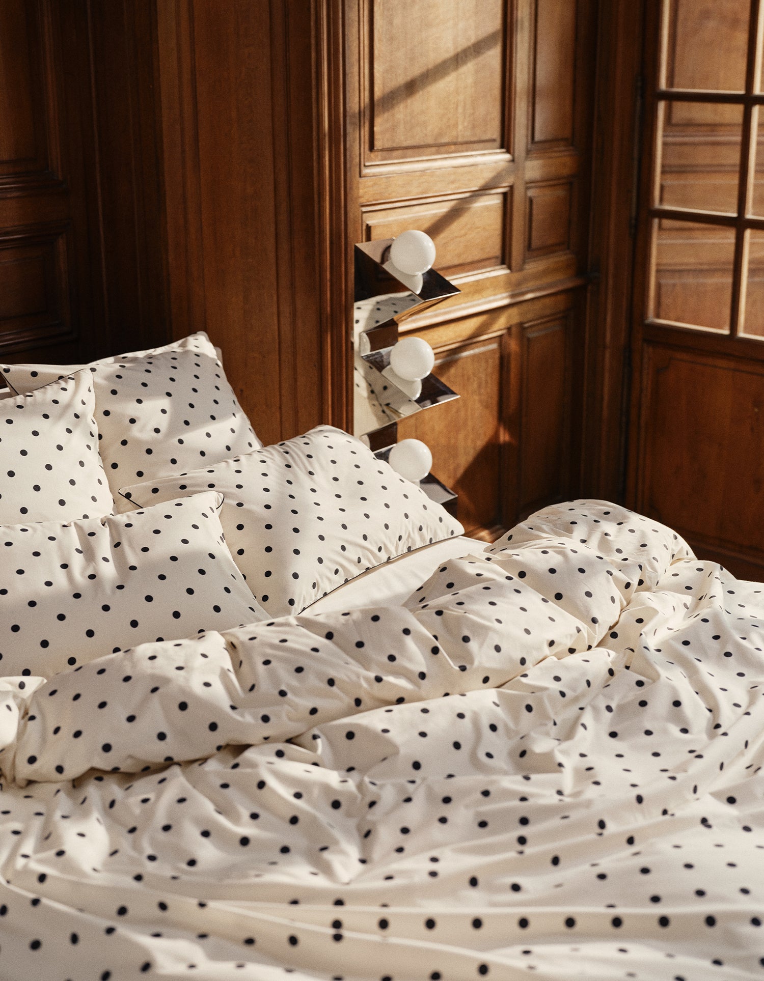 Perkal Bettlaken - Polka