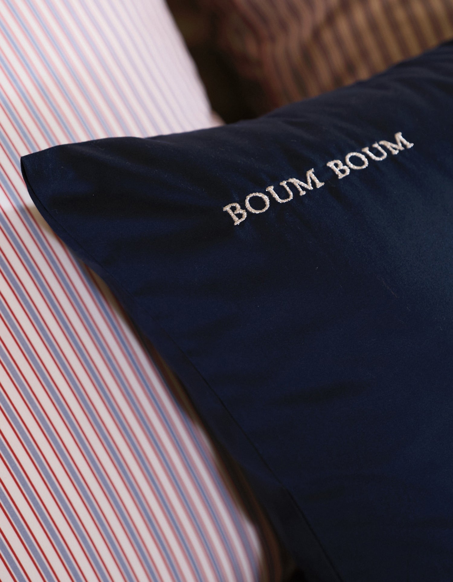 Taie d'oreiller 100% soie de murier - Bleu Velours